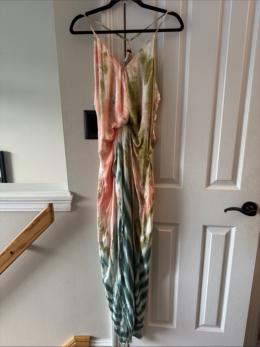 Young Fabulous & Broke Pastel Pink, Mint & Pale Yellow Maxi Dress - Picture 2 of 6